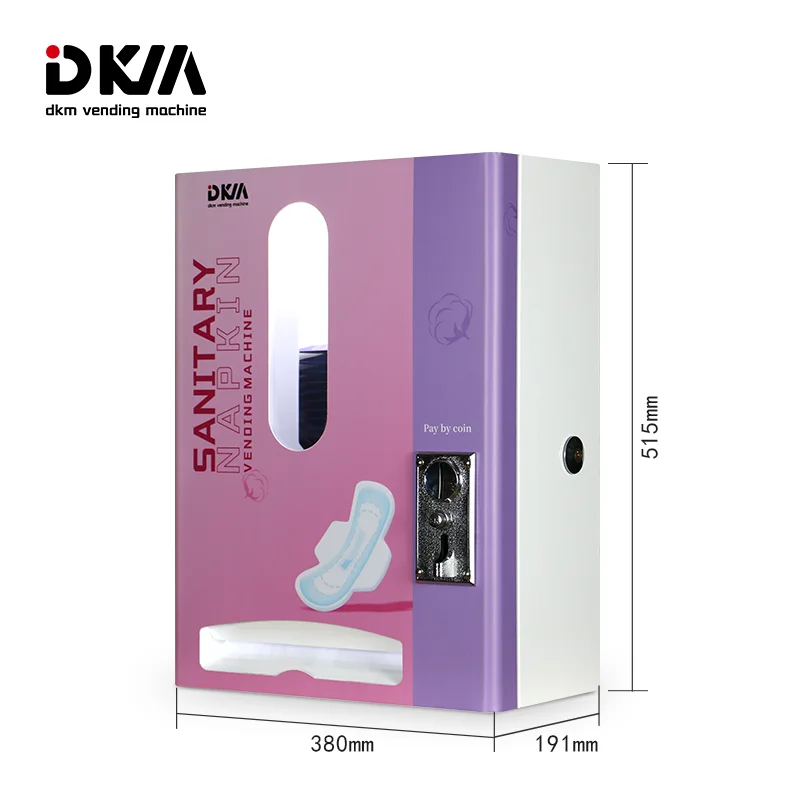DKMVedning Top Fashion Wall Mounted Napkins Smart Vending Machine For Tampons Pad Dispenser Box