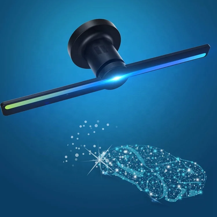 2021 Trending Product Advertising Display WIFI Controlled 3D Holographic LED Fan With App and Software