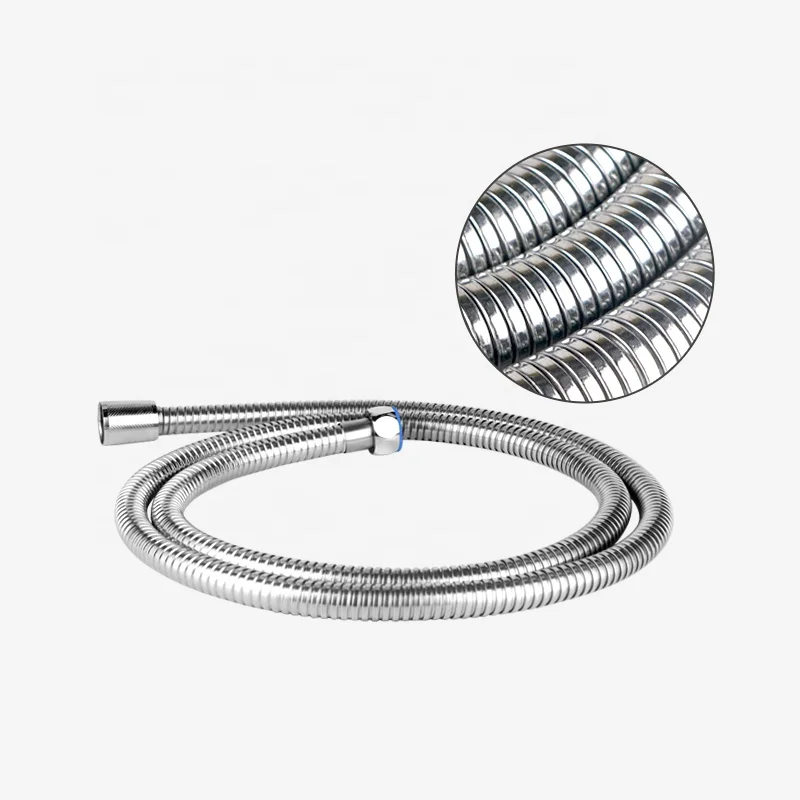 Good quality Stainless Steel anti twist 1.5m flexible Shower Hose fitting bathroom PVC dense shower hose brass Connect Pipe G1/2
