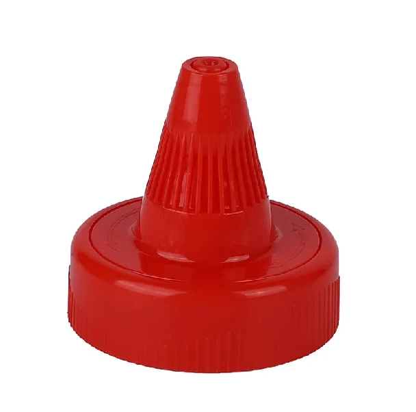 High Quality 38/400 Non Spill Plastic Twist Cap Point Mouth Cap Long Nozzle Lid Twist Top Cap For Daily Cosmetic