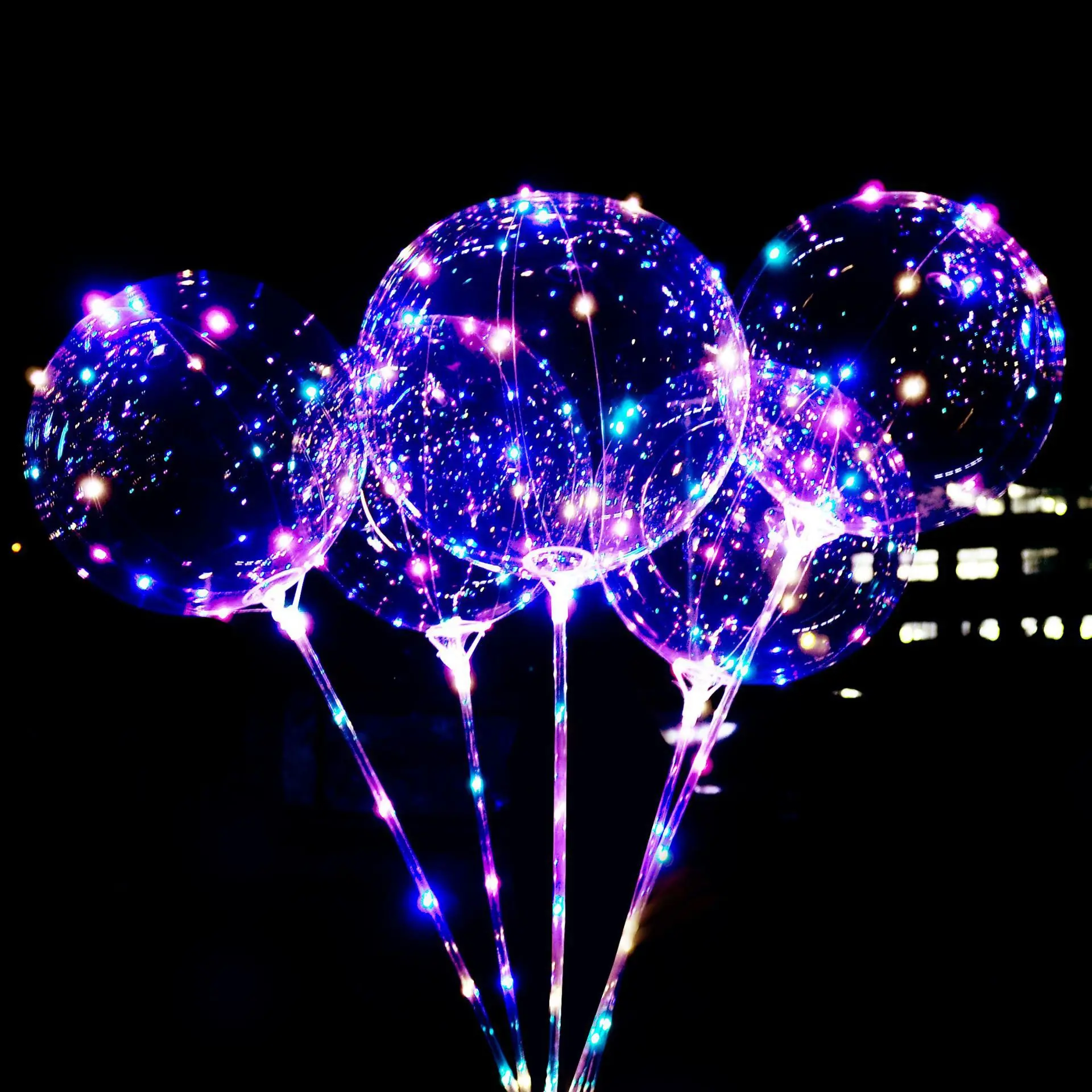 20 Inch LED Clear Balloon Wholesale Helium Inflatable