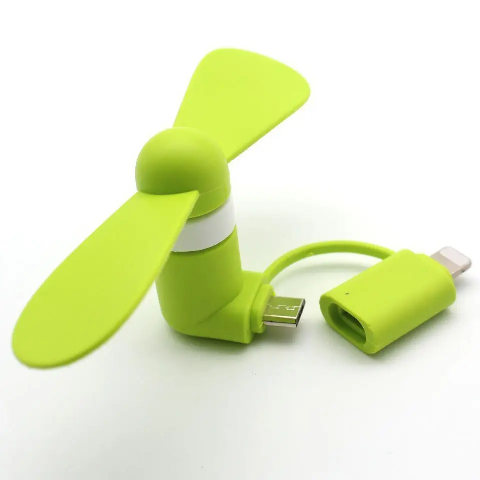 Mini Phone Fan &Powerful 2-in-1 Fan Compatible for iPhone, iPad, Android SmartphoneTablet -Cell Phone Summer Accessories