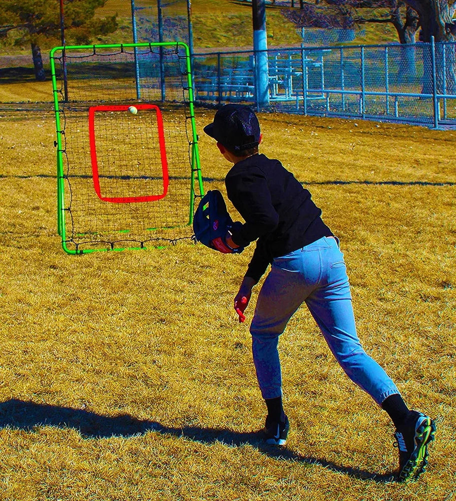 Sports Pitchback Rebound Net Professional Heavy Duty Series - Baseball Softball Lacrosse Practice Pitching Catching