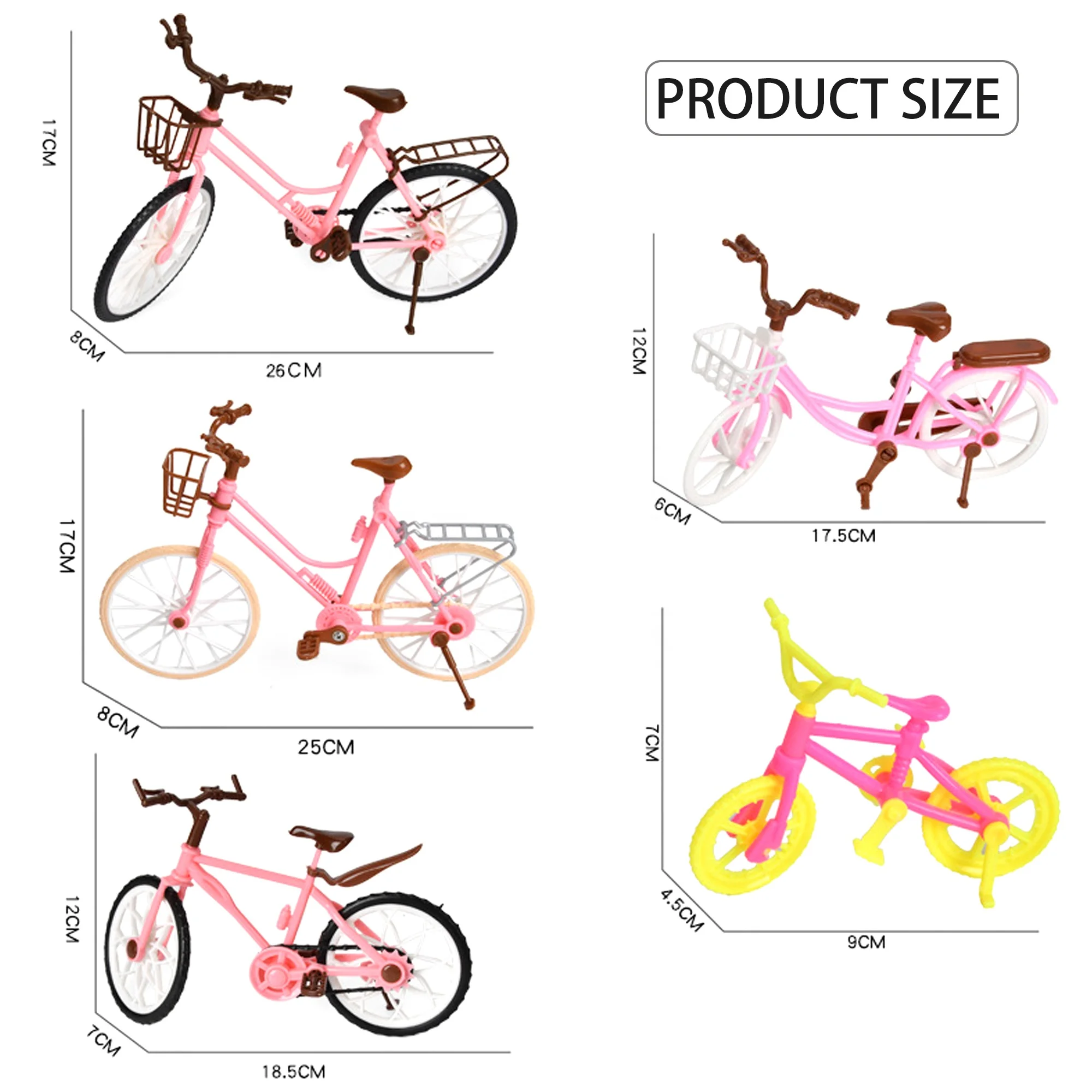 Best-selling Dollhouse Accessories miniature mini  bike for 1/6 scale dolls