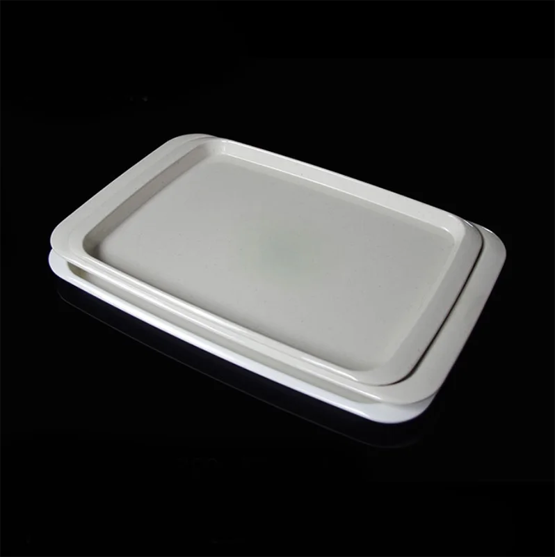 Wholesale restaurant rectangular melamine black tray