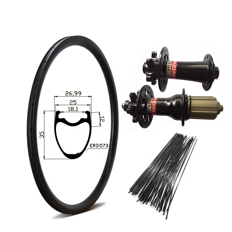 GoFast OEM Wholesale Novatec Carbon Road Bike Wheels 25mm Width Full Carbon Wheels 35mm Depth Carbon Disc Brake Cycle Wheels