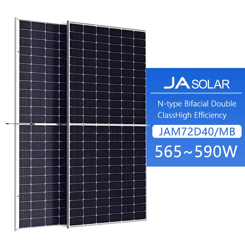 JA Wholesale PV Solar Panels Mono Crystalline 565W 570W 575W 580W Solar Power Modules In China