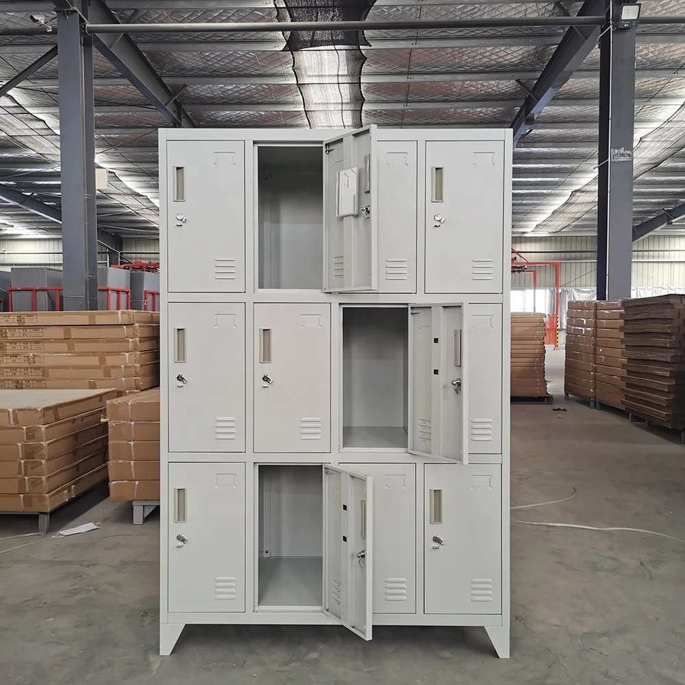 Manufacturer wholesale price steel locker cabinet metal school storage 12 door locker gym locker for sale