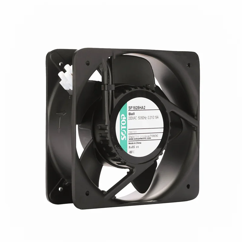 Full metal AC 152x152x52mm Axial cooling fan for switchboard control