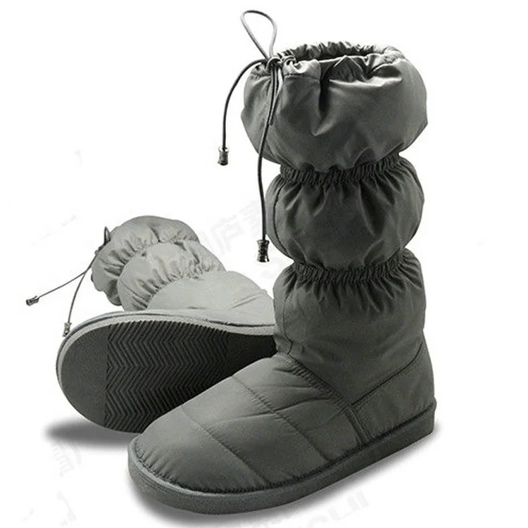 wholesale Women long Shoes Snow Boots Water resistant Winter Warm downcontent 80% down Boots Women tall Snow snow winter boots