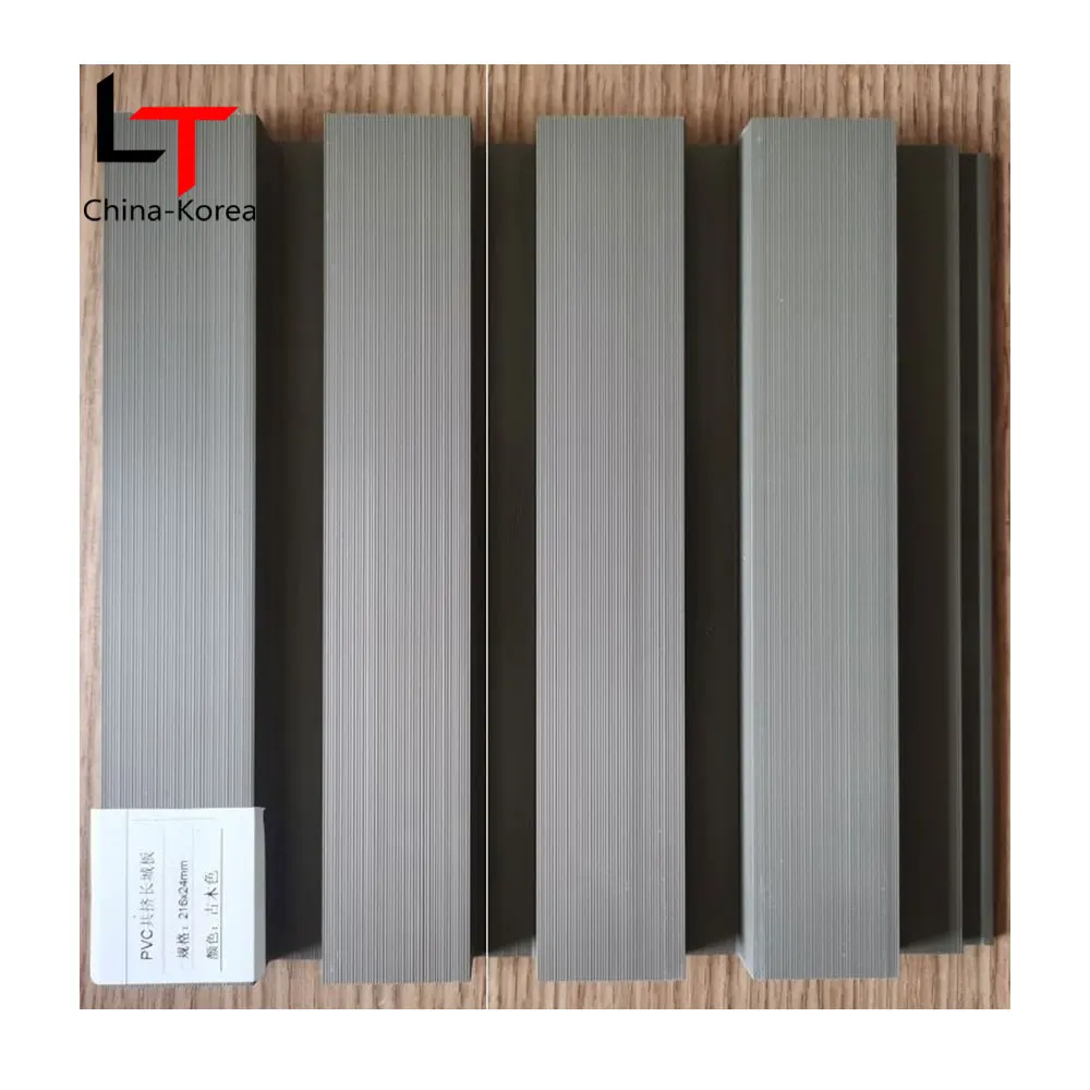 Lambrin de madera WPC Revestimiento Interior Revestimientos pared внутренняя панель ranurado стеновая