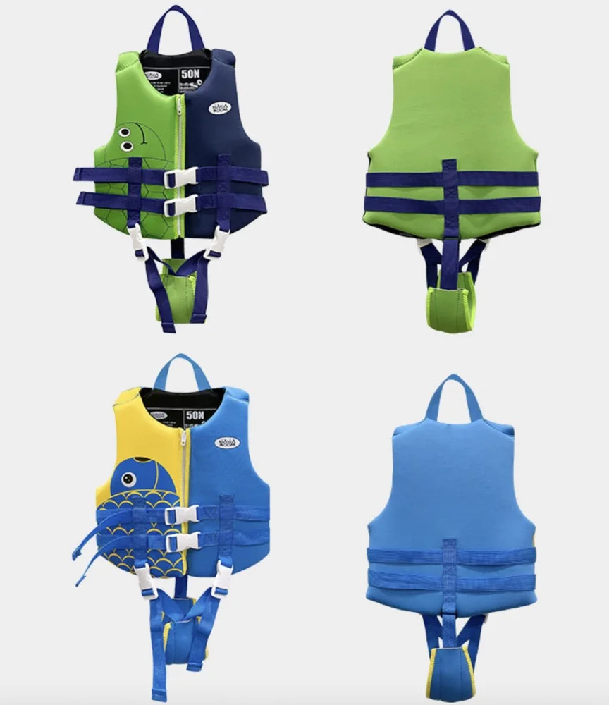 Бесплатный образец, детский плавучий жилет для плавания, милый купальник с мультяшными животными, детский спасательный жилет, куртка
