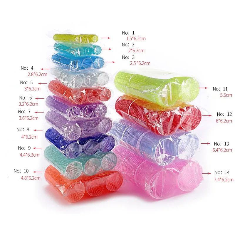 Luma DIY Hairdressing Tools Hair Rollers 33 Pcs Set 22 Self Grip Hair Rollers 10 Duckbill Hair Clips 1 Drawstring Bag