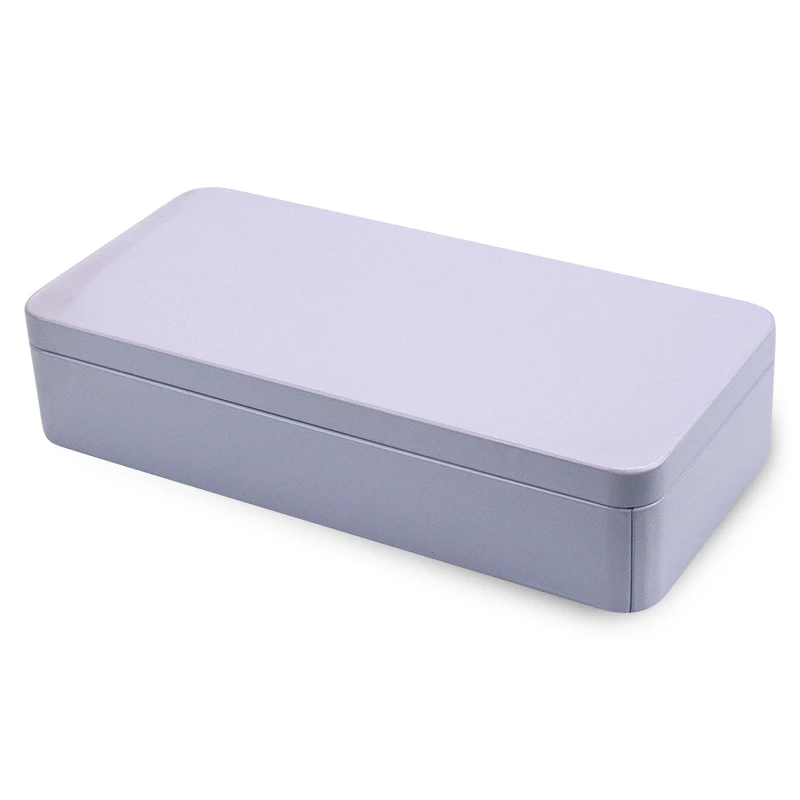 Wholesale metal tin can rectangle  white color shaped tin box cheap price tins
