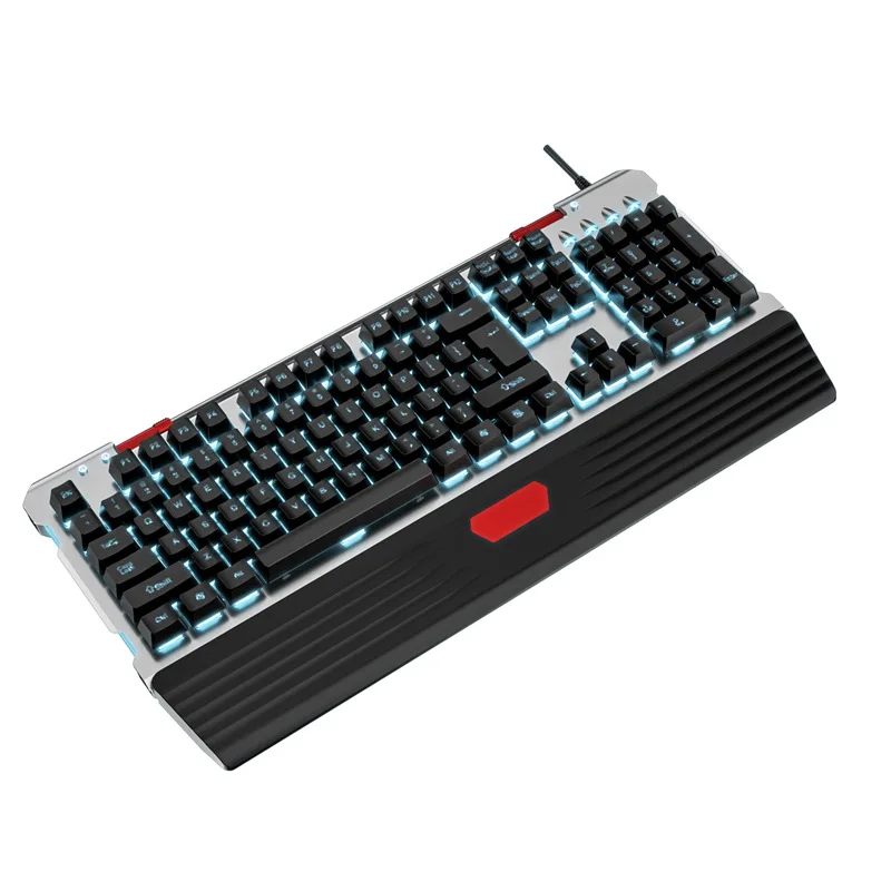 
Gaming Keyboard: 104 Individually Backlit RGB Keys - Spill-Resistant Design - Programmable Macro Functionality - Quiet 