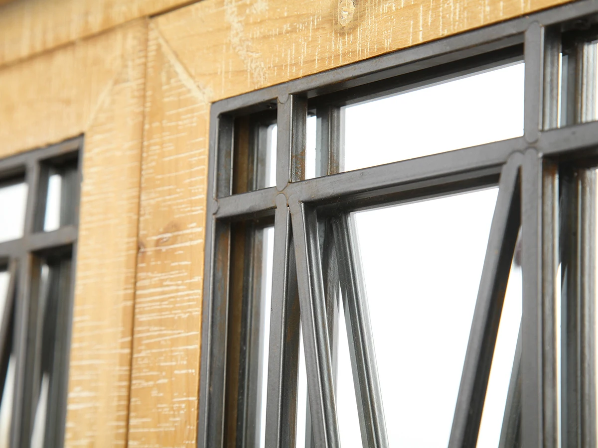 3 drawers 6 mirrored doors kitchen furniture wooden vintage antique accent console storage buffet cabinet