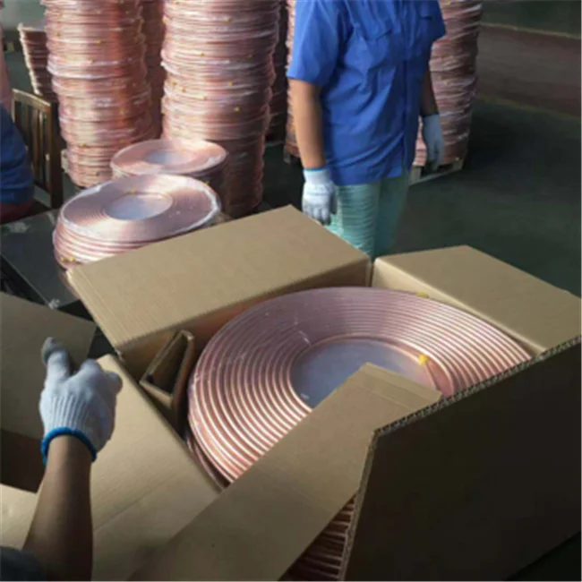 T2  red copper coil for central air-conditioning