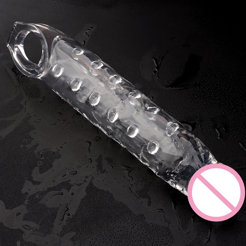 28cm Penis Sleeve Cock Ring Male Delay Ejaculation Sex Toys For Men Scrotal Binding Silicone Cock ring chastity toy