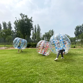 Fun outdoor games human inflatable body bumper bubble inflatable bubble football for sale