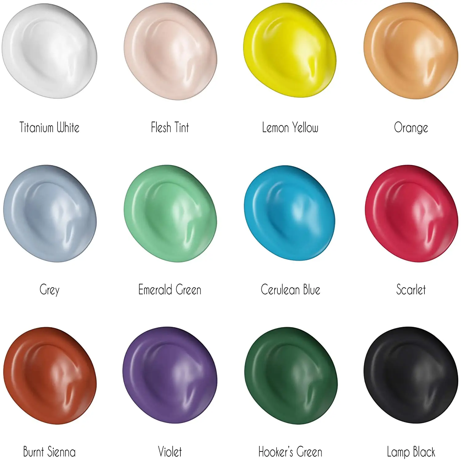  Custom 12 Colors 12ml Artist Oil Paint Color Set Paints Tubes