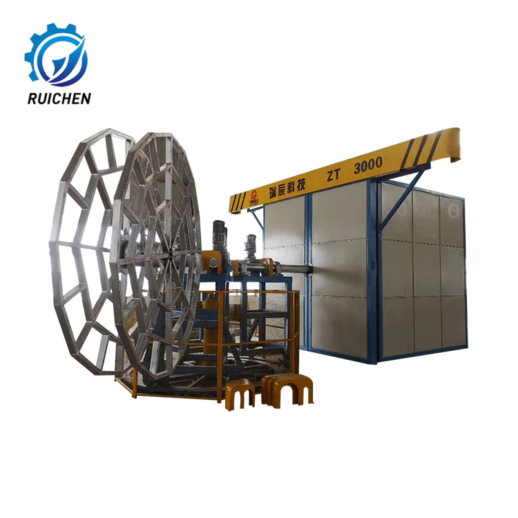 
carousel rotational moulding machine for PVC cones 