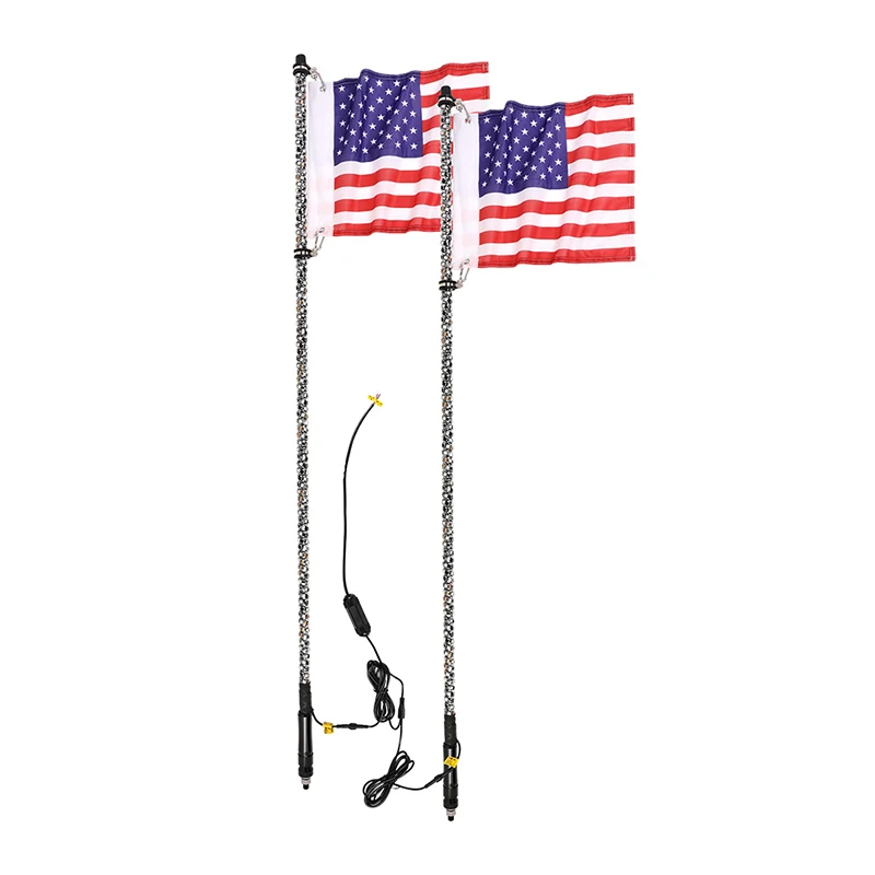 Пульт дистанционного управления 3 4 5 6 футов в наличии светодиодная плетка для внедорожников UTV ATV