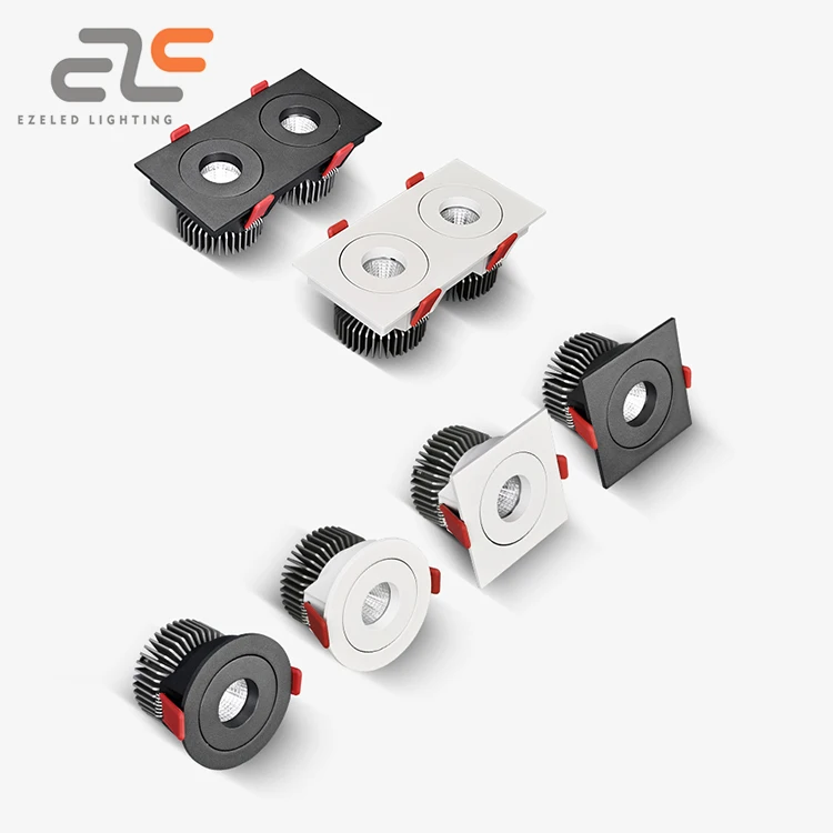EZELED New Hot Sale CE RoHS Recessed Aluminum IP20 Interior Bedroom Down Light 10W Spot Lighting LED