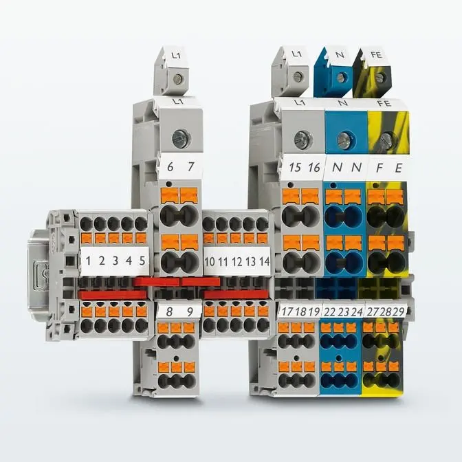 Phoenix Distribution blocks PTFIX 6/12X2,5 , Phoenix Power Distribution Terminal Blocks