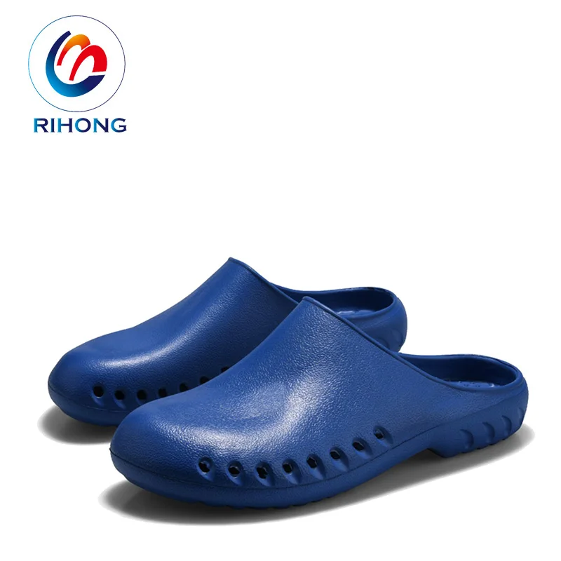 top quality colorful custom logo garden hospital medical nurse doctor garden shoes sandal eva clog for men