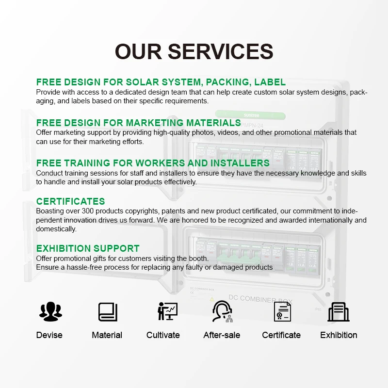 Combiner Box 4 in & 2 Out Pv Battery Pv Photovoltaic Pv Combiner Box with lightning Combiner Box for Battery