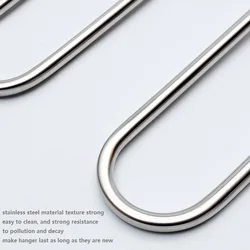 LM2031-B  Multifunction 5 layer S shape space saving cloth hanger,strong metal clothes scarf pants hanger