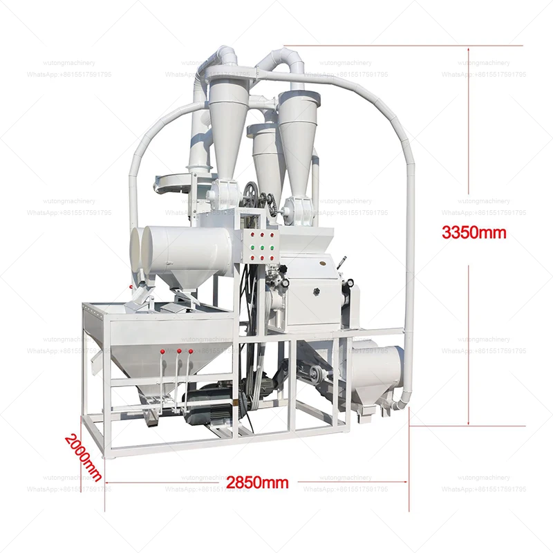 Low Cost Mini Plant Small Wheat Flour Mill Machine For Making / Grinding Wheat Maize Corn Flour