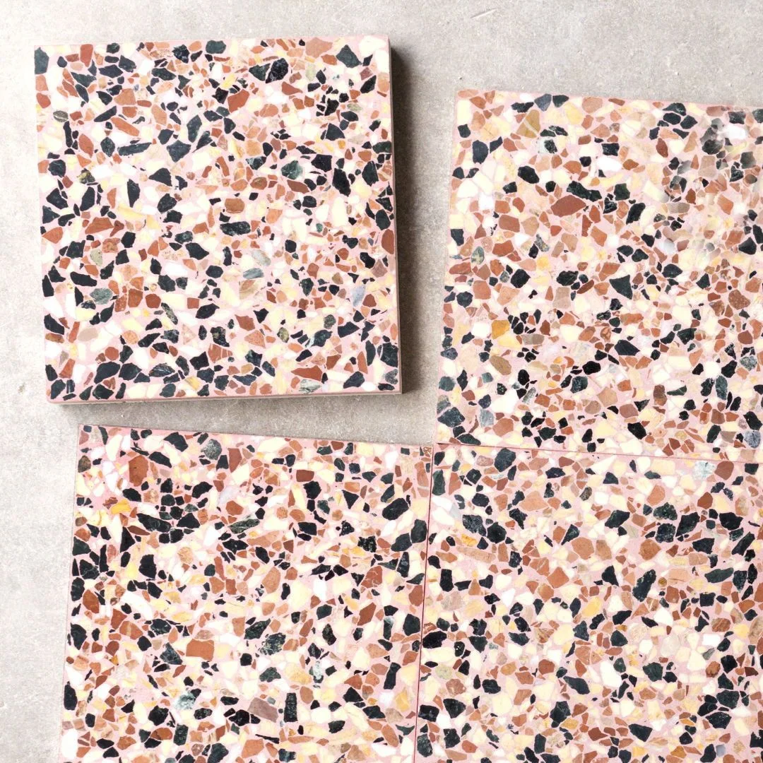 Artificial Stone Red Ruby Terrazzo Kitchen Bench Top Competitive Price Kitchen Countertop