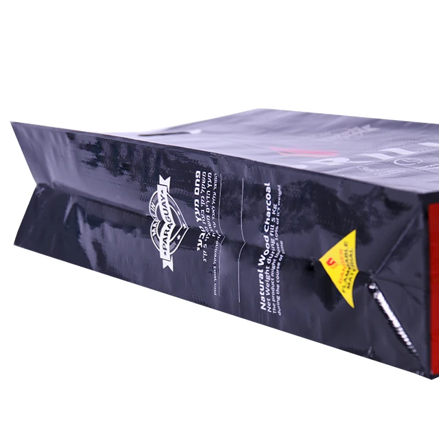 custom China Cut Handle PP Woven empty charcoal bags 5kg 10kg 15kg
