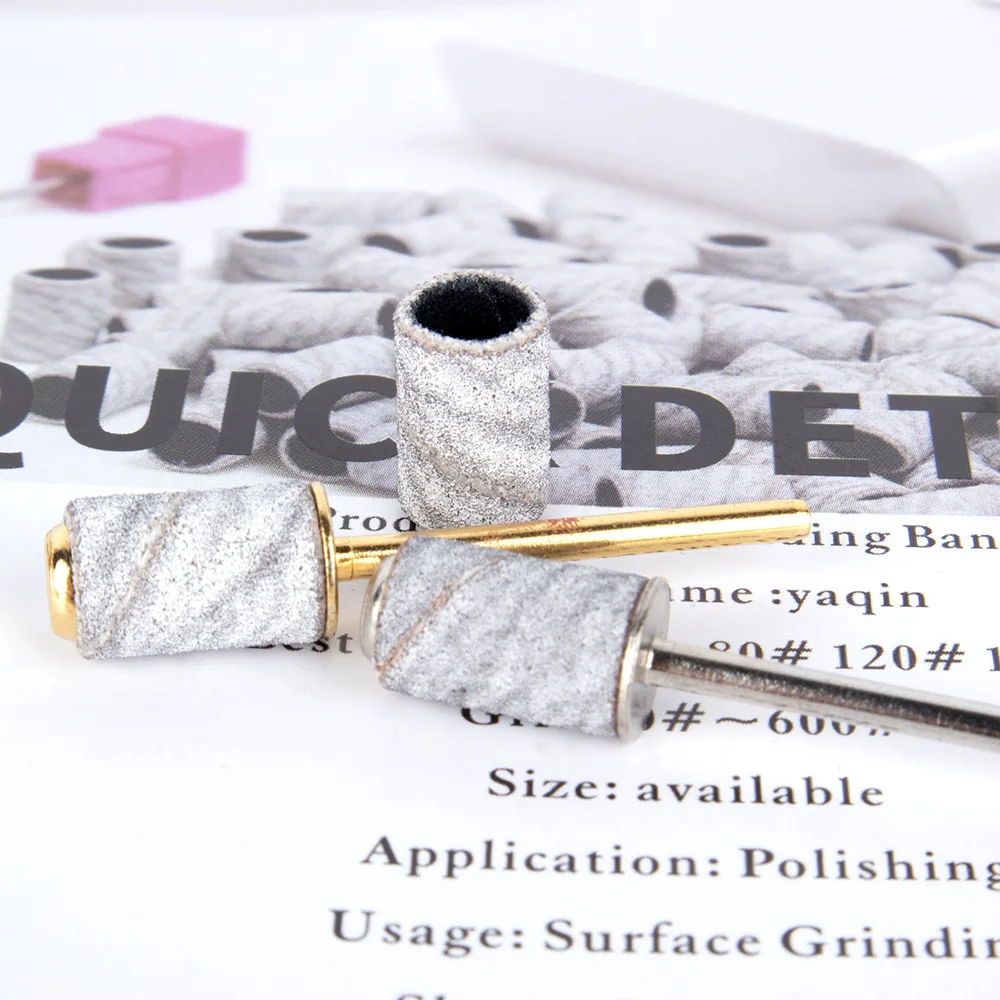 Professional Wholesale  Grit Grinding Sanding Bands Sandpaper Nail Art Drill Sanding Bands For File Nail Drill