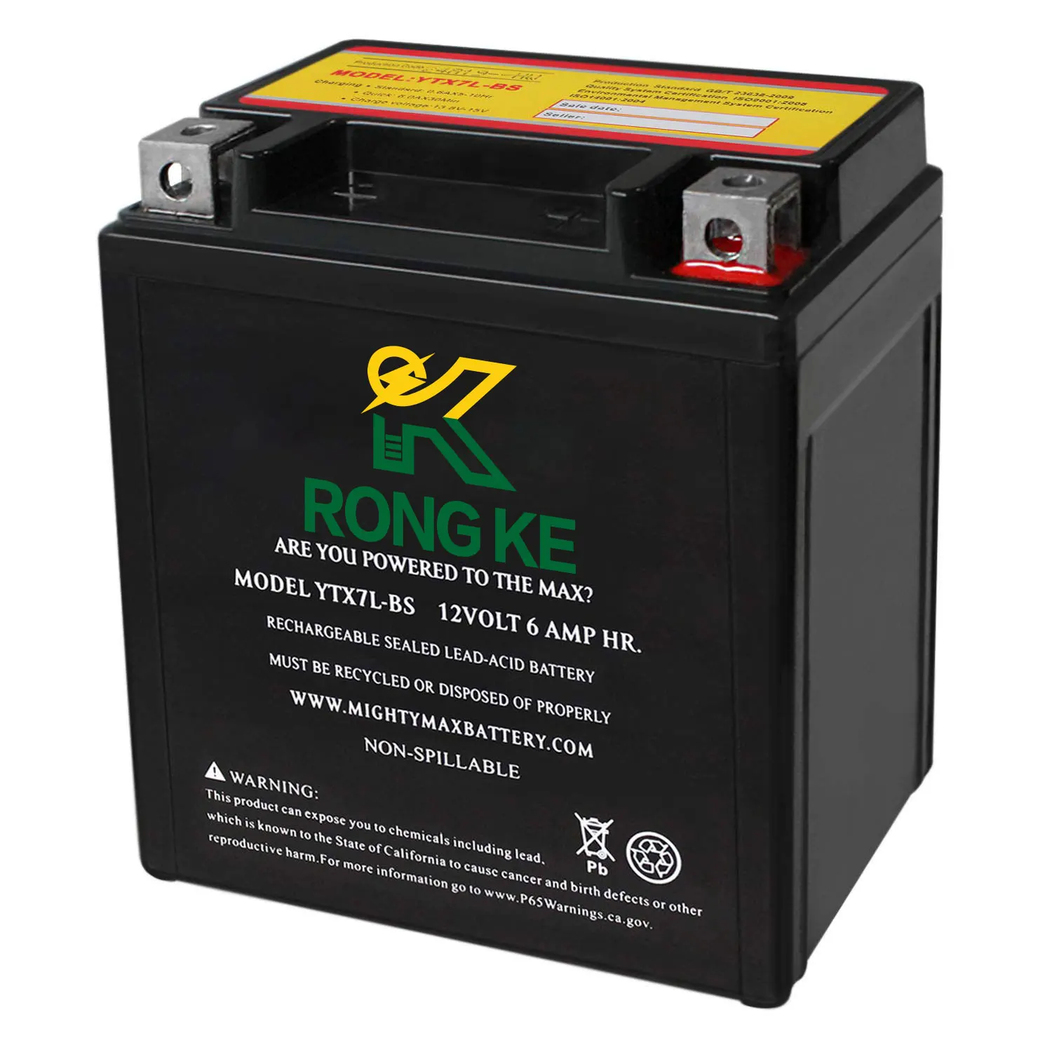 Wholesale Sealed lead acid 12V7AH 12N7-4B YTX7-BS AGM Batteries Gel Motorcycle Battery for Motorcycle