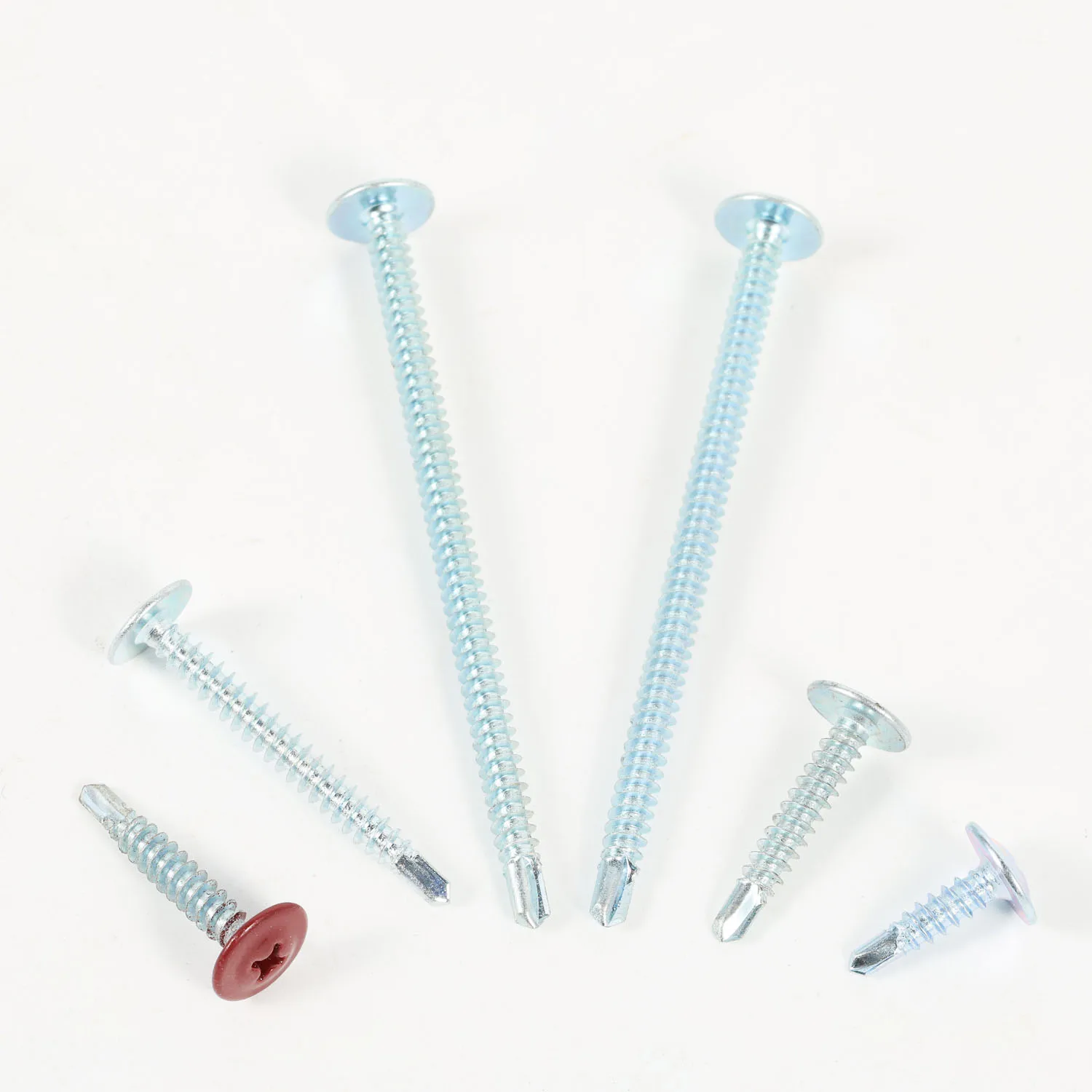 JIS ANSI GB Cadmium Plated Zinc-Aluminum Coated Chrome Plated Carbon Steel Brass Modified Truss Washer Head Sharp Point Screw