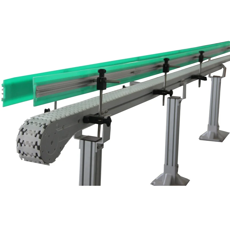 High Performance Bottles Packages Table Top Flexible Chain Conveyor, Beverage Industry Flex Link Belt Conveyor
