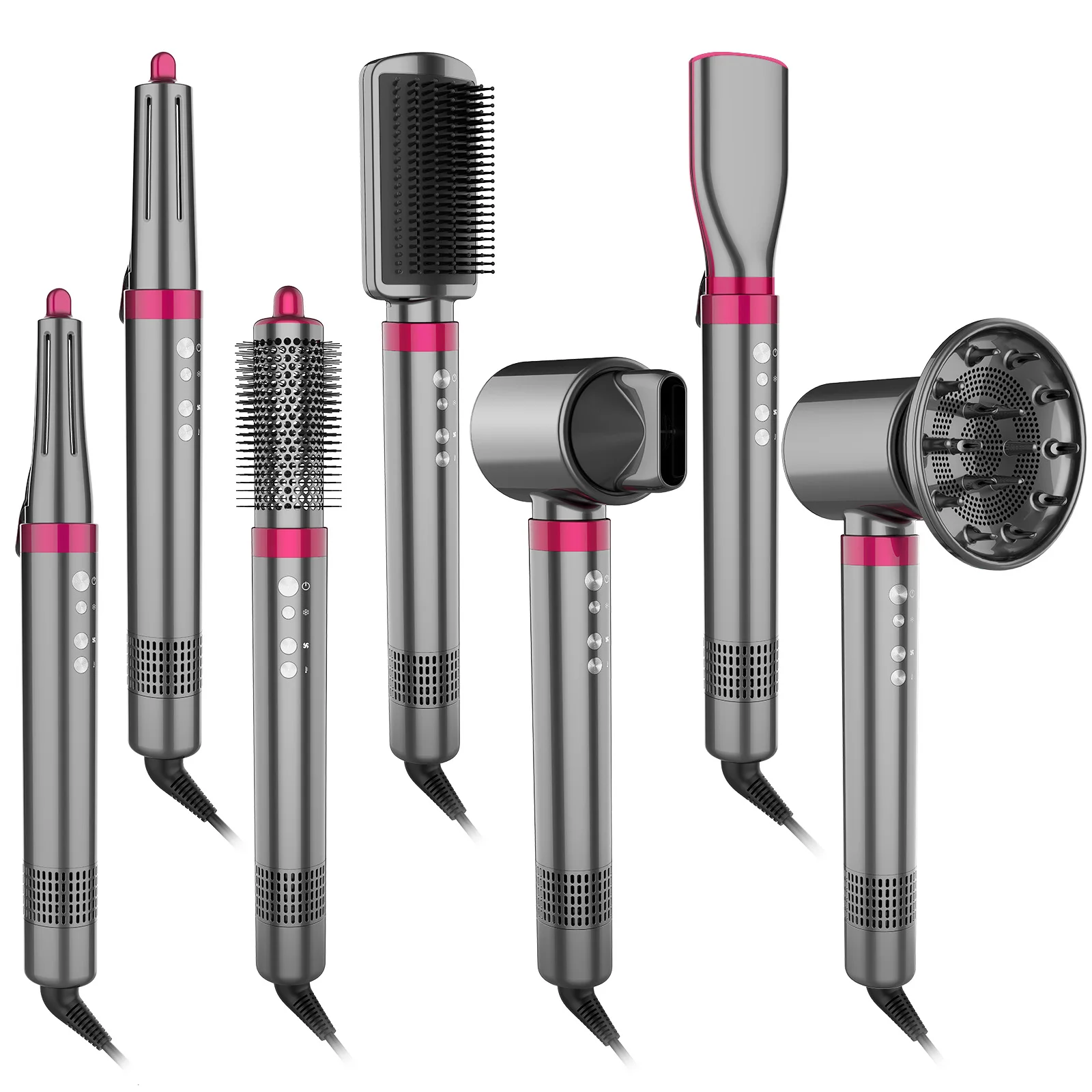 Multi-functional Cold And Hot Air Negative Ion Hair Styling set