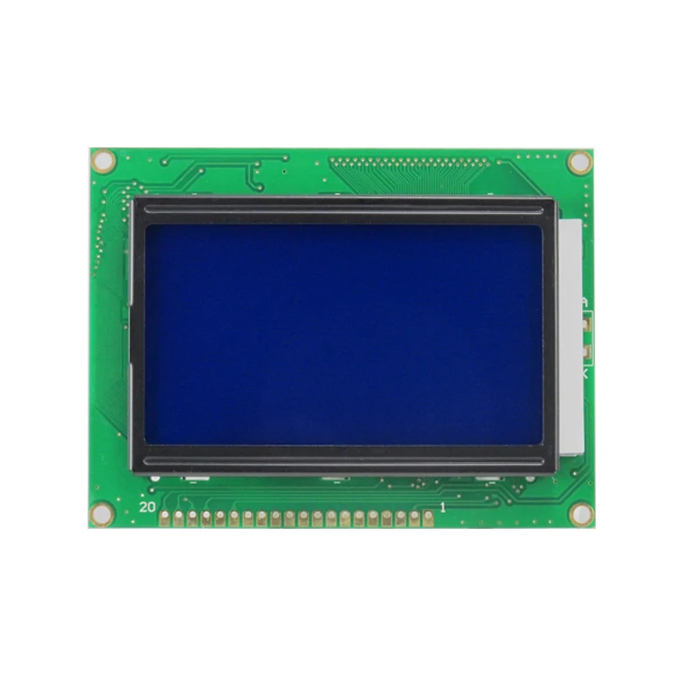 Lcd board 12864 yellow blue lcd screen STN Transflective Positive ST7920 128x64 lcd module