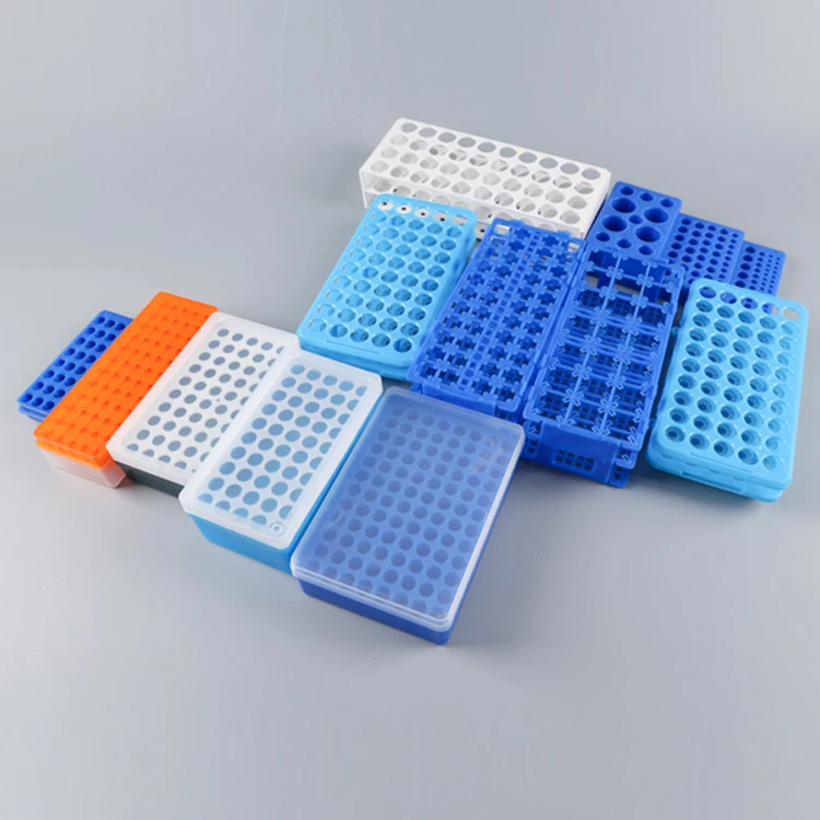 LAB EQUIPMENT plastic test Centrifuge Tube Rack 3 Levels Blue Color Micro Tube Rack