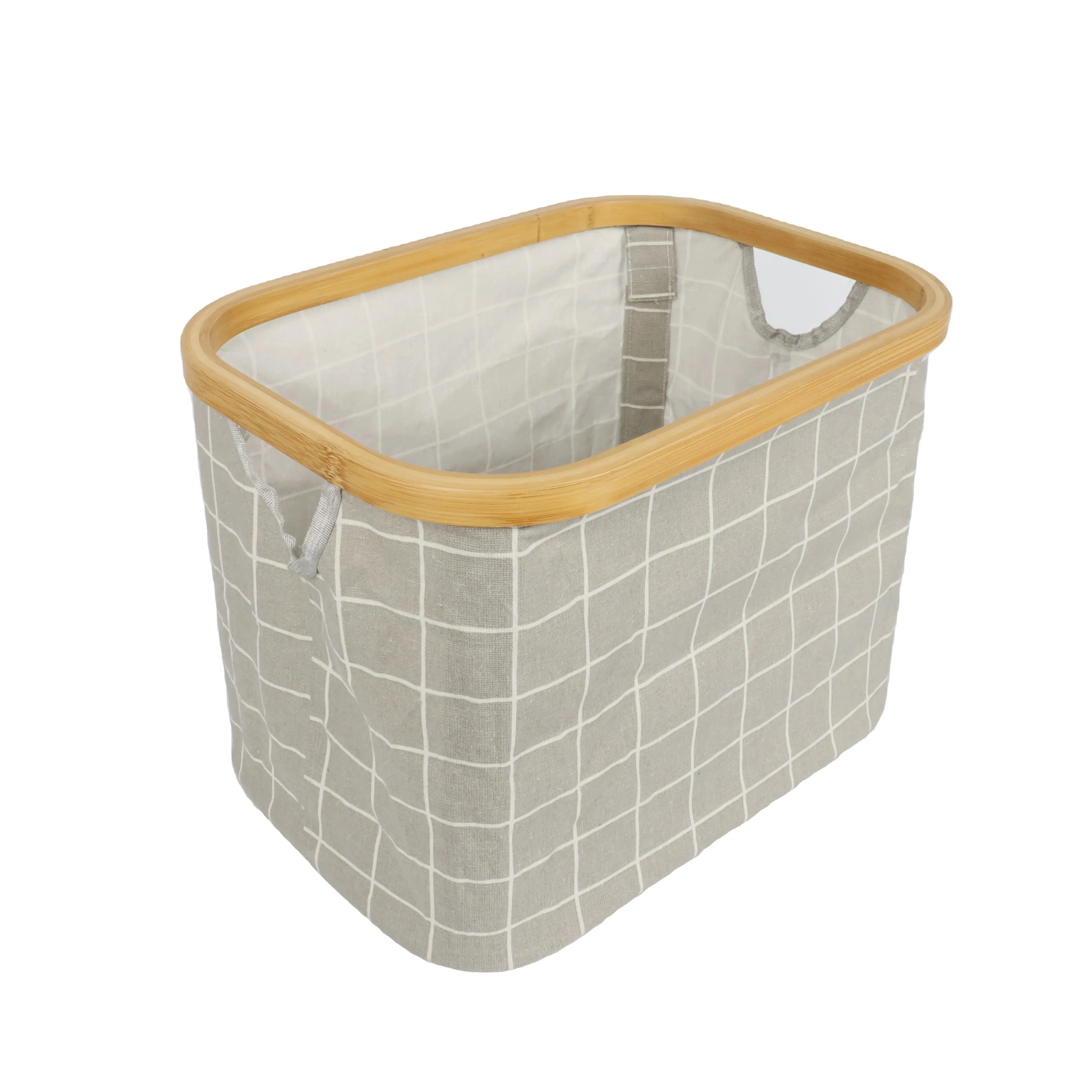 Breathable Cotton And Linen Material Dirty Clothes Basket Laundry Hamper Clothes Basket Bamboo Laundry Basket
