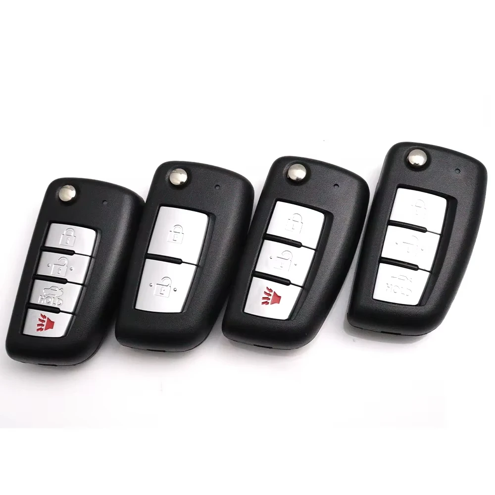 Чехол-брелок для автомобильного складного ключа Nissan X-Trail Qashqai J11 Juke Murano Micra Tiida Maxima Altima Kicks аксессуары