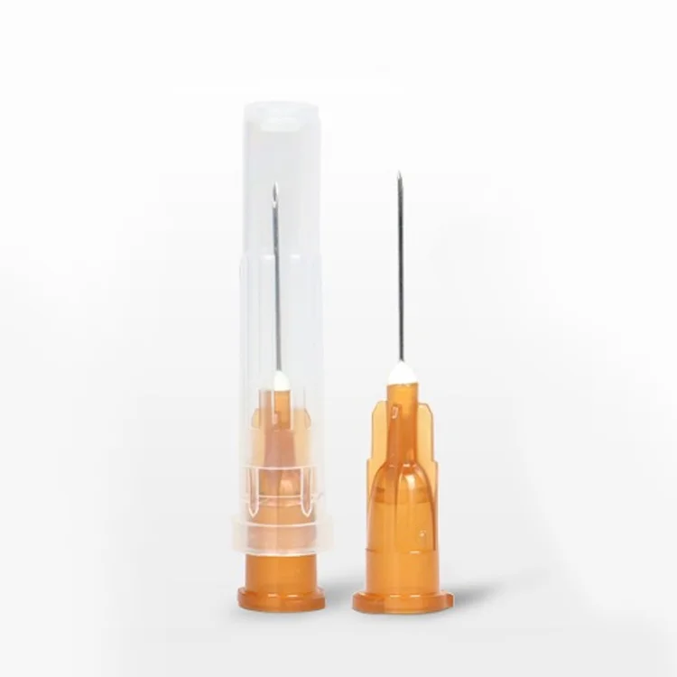 High Quality Wholesale Custom Cheap 16g,18g,19g,20g,21g,22g,23g,24g,25g,26g,27g,28g,29g,30g disposable syringe with needles 0.5m