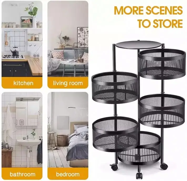 HSFT Multi Layers Kitchen Organizer Rack Shelf For Vegetable And Fruits