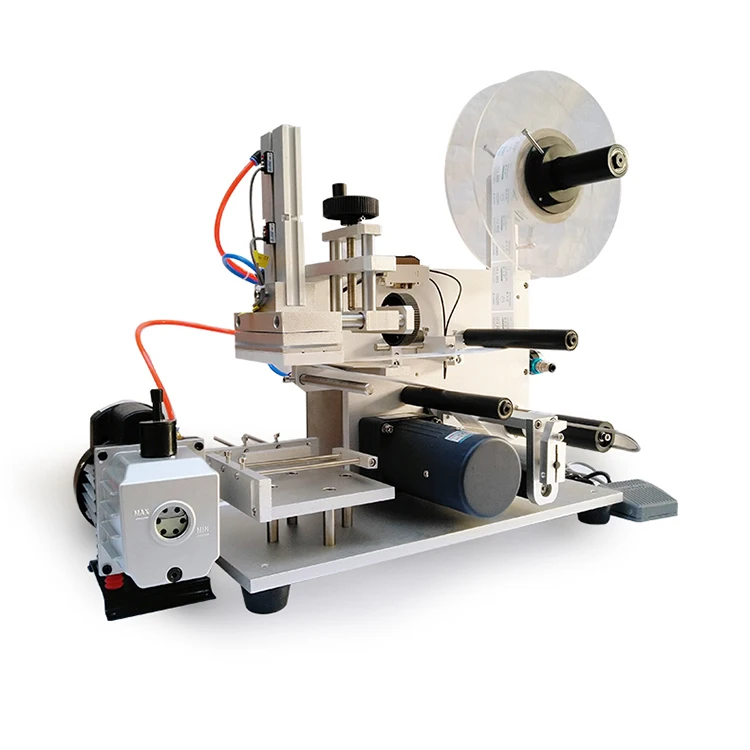 YTK-60 hot sale factory sale  tabletop Semi-automatic flat and flat Bag Labeling Machine