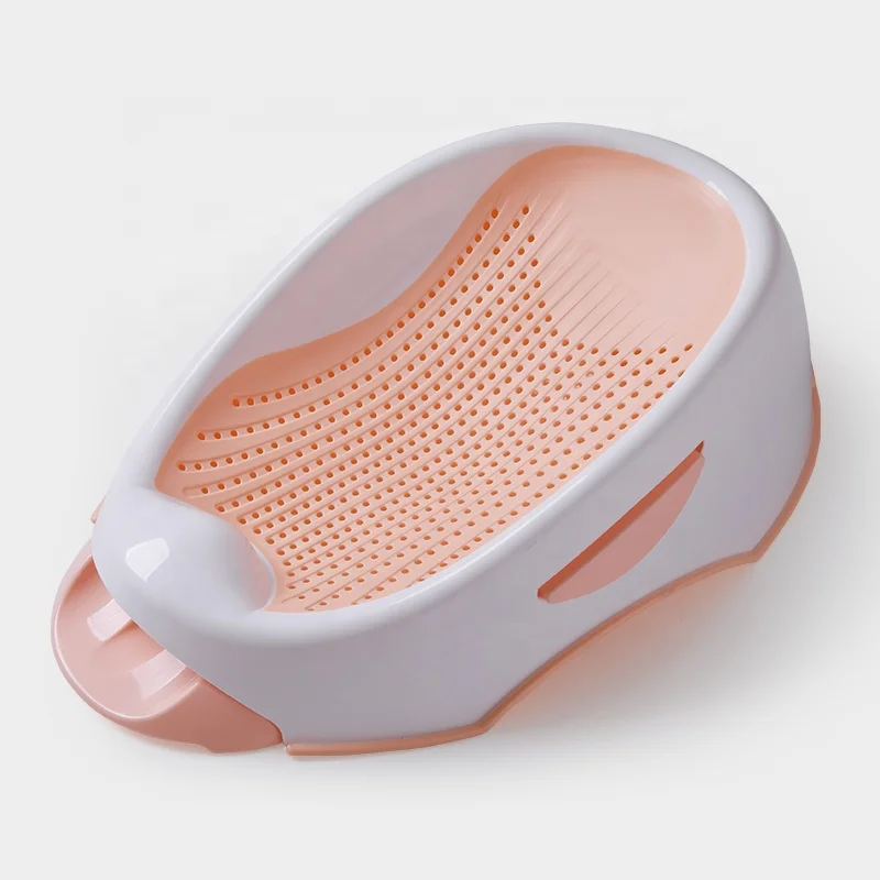 Newborn soft baby bath rack with bottom
