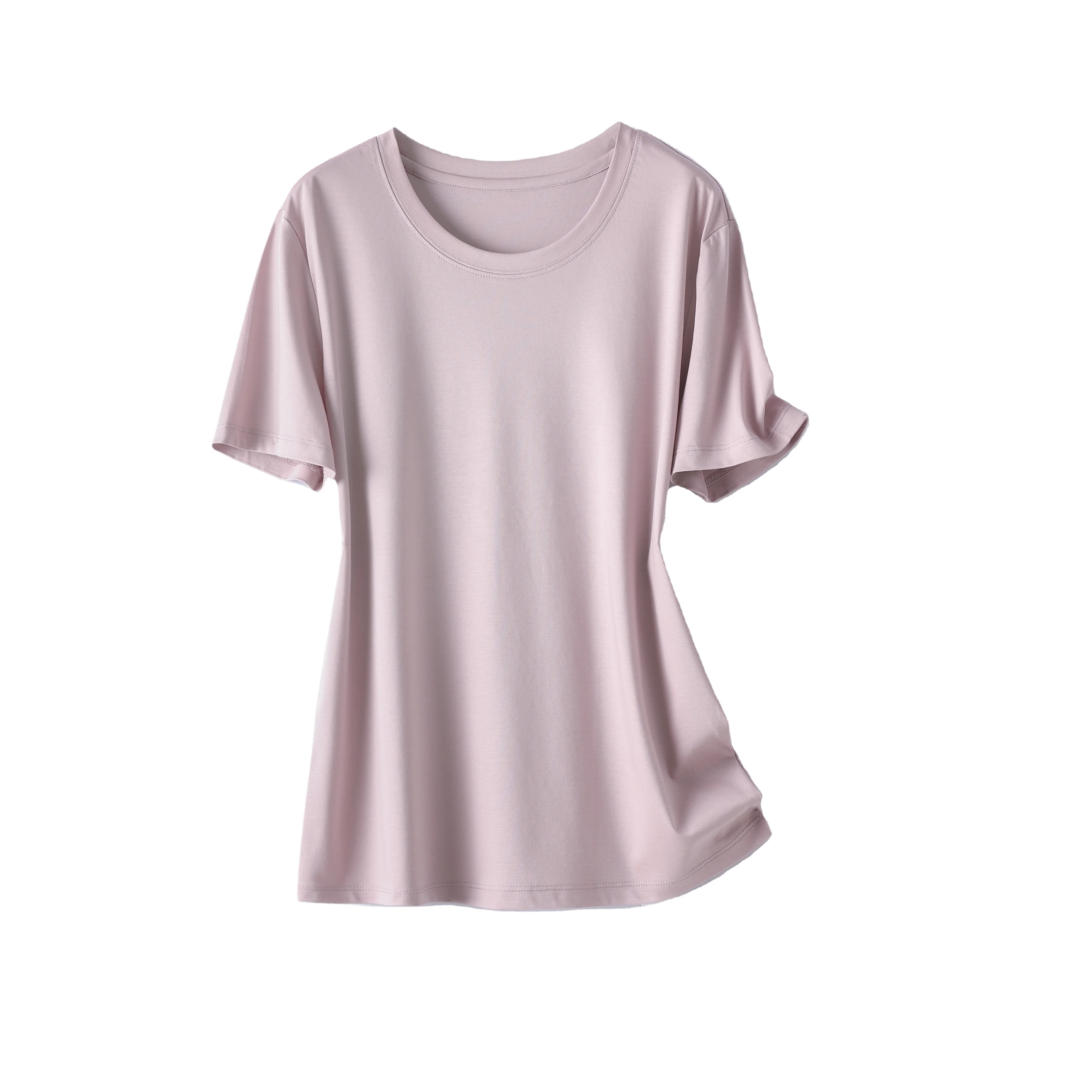 2021 summer manufacturers direct sales  high quality loose sexy real silk T-shirt for women