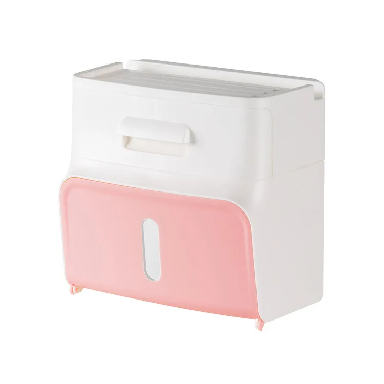 
Baylor plastic magic sticky toilet rack snowy white paper towel holder 