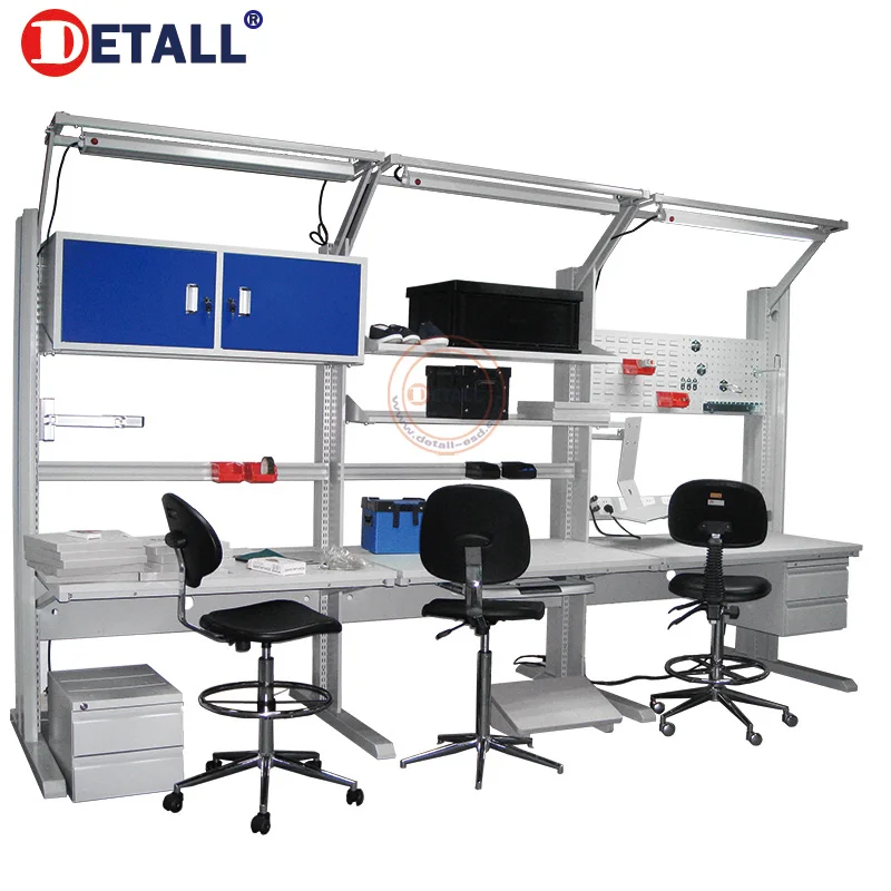 Detall- Assembly Line Workshop Antistatic Work bench of Esd